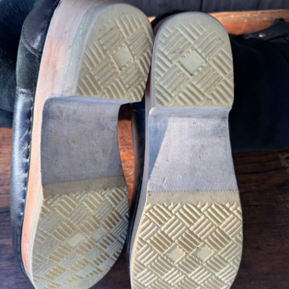 Sven 11" Shearling Lined Wooden Clog Boots 43 - Picture 5 of 5